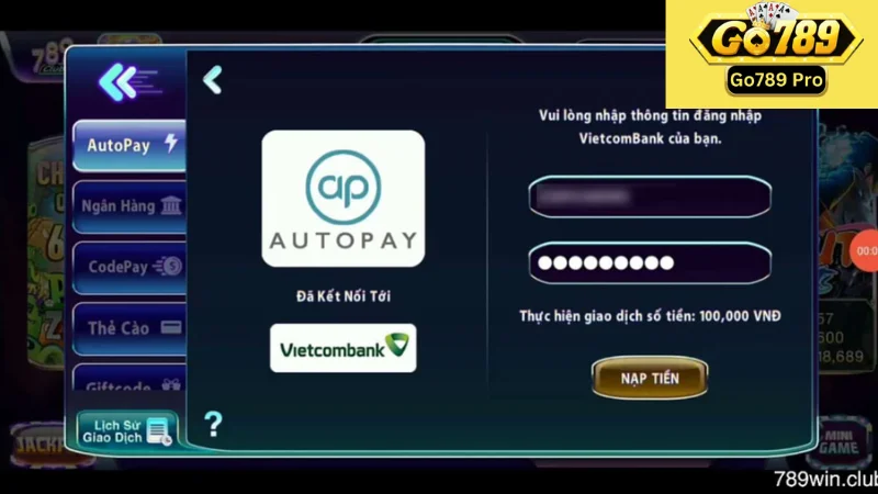 Nạp Tiền Go789: Hướng Dẫn Chi Tiết Cho Người Mới Chơi Game 2 Các phương thức nạp tiền Go789 phổ biến